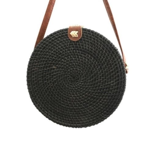Pompon Sac Rond En Paille Sac Rond Paille Sac Rond Paille Luxina