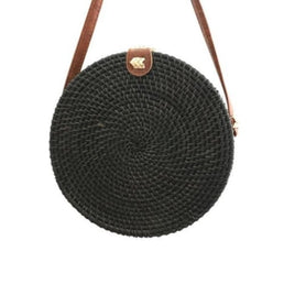 Sac rond paille luxina